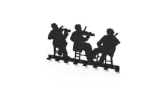 Cuier metalic VIOLONISTI- model 3024 Negru imagine