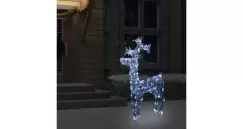 Decoratiune de Craciun ren, 90 leduri, 60x16x100 cm, acril imagine