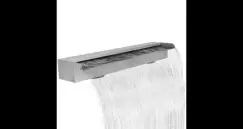 Fantana cascada dreptunghiulara de piscina din otel inoxidabil 90 cm imagine
