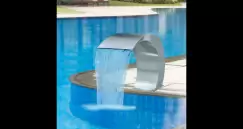 Fantana tip cascada pentru piscina din otel inoxidabil 45 x 30 x 60 cm imagine