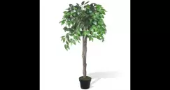 Ficus artificial cu aspect natural si ghiveci, 110 cm imagine