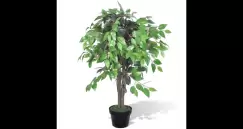 Ficus artificial cu aspect natural si ghiveci, 90 cm imagine