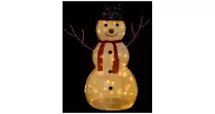Figurina decorativa Craciun om de zapada LED tesatura lux 90 cm imagine