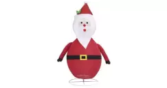 Figurina Mos Craciun decorativa Craciun LED tesatura lux 120 cm imagine