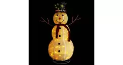 Figurina om de zapada decorativ Craciun LED tesatura lux 120 cm imagine