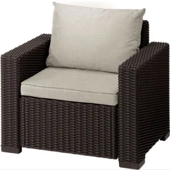 Fotoliu de gradina maro, California, Keter imagine