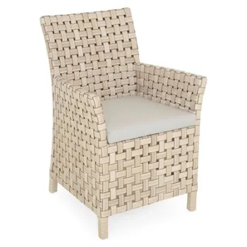 Fotoliu dining CIELO lungime 59 latime 64 inaltime 90 mix gri gri imagine