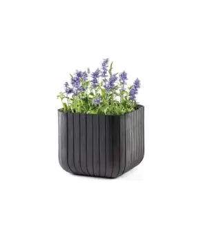 Ghiveci Cube Planter M Maro-Auriu imagine