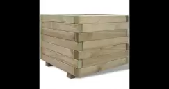 Ghiveci patrat din lemn 50 x 50 x 40 cm imagine