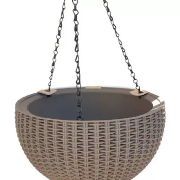 Ghiveci suspendat din rattan - Hanging Sphere Mocca imagine