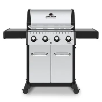 Gratar CROWN S420 BROIL KING lungime 142.2 latime 58.4 inaltime 116.8 gri cu negru imagine