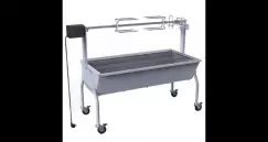 Gratar electric cu rotisor si protap imagine