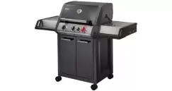 Gratar pe gaz, 3 arzatoare inox, grile fonta, Enders Monroe Black Pro 3 K Turbo 837133 imagine