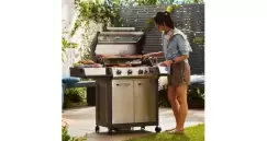 Gratar pe gaz, 4 arzatoare inox, arzator infrarosu, grile fonta, Enders Monroe Pro 4 SIK Turbo 837833 imagine