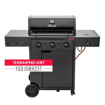 Gratar pe gaz Char-Broil Essential 3 G cu 3 arzatoare, grile din fonta, TRU-Infrared 140234 imagine