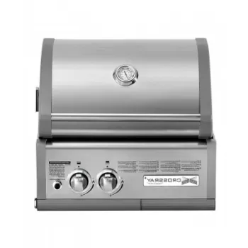 Gratar pe gaz cu 2 arzatoare infrarosu, incastrabil, gratare din fonta, Crossray by Heatstrip TCS2EU30 imagine