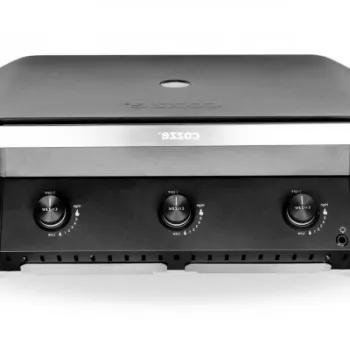 Gratar pe gaz tip plancha cu 2 arzatoare si capac Cozze 3-B 800 9,6kW 90516 imagine