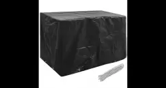 Husa mobilier de gradina set 8 persoane poliratan 140 x 70 x 90 cm imagine