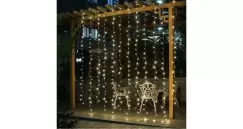 Instalatie de Craciun Model 6013 Perdea Ploaie 300 Leduri 2/2m imagine