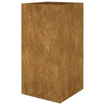 Jardiniera, 40x40x80 cm, otel corten imagine