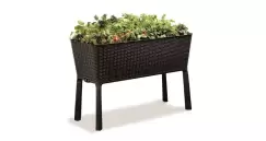 Jardiniera cu picioare EASY GROW Maro imagine