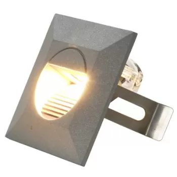 Lampi de perete led de exterior, 6 buc., argintiu, 5 w, patrat imagine
