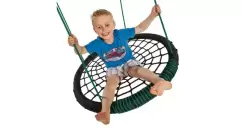 Leagan cuib oval PP negru verde imagine