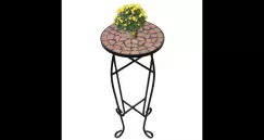 Masa cu blat ceramic, Rosu-portocaliu imagine