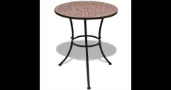 Masa cu blat mozaic 60 cm Teracota imagine