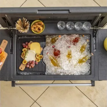 Masa frapiera pentru bauturi Keter, Patio, gri imagine