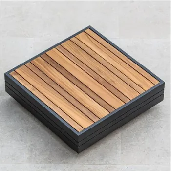 Masuta cafea LARGO lungime 74 latime 74 inaltime 22.5 antracit cu natur  imagine