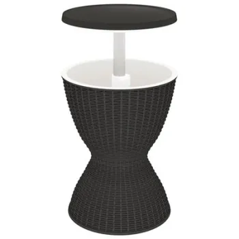 Masuta de bar cu frapiera 3 in 1, Cool Bar, negru, tehnoratan imagine