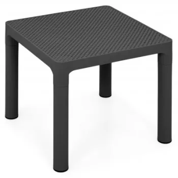 Masuta gradina KUDO patrata 45.5x45.5 cm antracit din polipropilena imagine