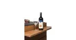 Masute laterale din lemn de tec cu 2 suporturi din cauciuc, 1 set contine 2 piese imagine