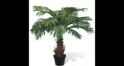 Palmier Cycas artificial cu aspect natural si ghiveci 80 cm imagine