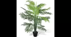 Palmier Phoenix artificial cu aspect natural si ghiveci, 130 cm imagine