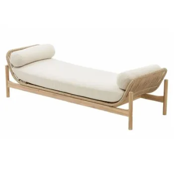 Pat de zi TALARA lungime 202.5 latime 70 inaltime 58.9 natur cu bej imagine