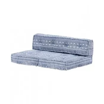Perna pentru canapea din paleti, indigo, textil, petice  imagine