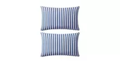 Perne de exterior, 2 buc., bleumarin, 60x40 cm, imprimeu dungi imagine