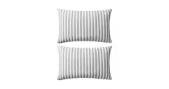 Perne de exterior, 2 buc., gri, 60 x 40 cm, imprimeu dungi imagine