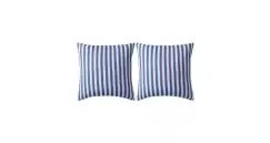 Perne de exterior, 2 buc., imprimeu dungi, 45x45 cm, bleumarin imagine