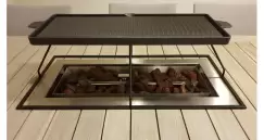 Placa de gratar Rectangle cu arzator incorporat imagine