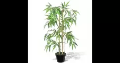 Planta artificiala de bambus Twiggy cu ghiveci 90 cm imagine