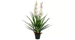 Planta artificiala orhidee cymbidium cu ghiveci 100 cm verde imagine