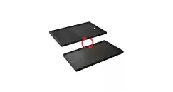 Plita din fonta cu 2 fete neteda si grill 44,5 x 29,5 cm pentru gratar Kansas Pro 4 Turbo Enders 7789 imagine