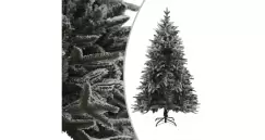 Pom de Craciun artificial cu zapada, verde, 180 cm, PVC & PE imagine