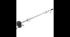 Rotisor cu motor profesional pentru gratar, otel, 1200 mm imagine