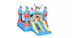 Saltea gonflabila castel cu tobogan dublu imagine