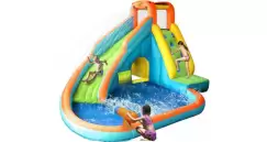 Saltea gonflabila cu piscina si tun cu apa imagine