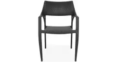 Scaun suprapozabil gradina/terasa GOLF,negru imagine